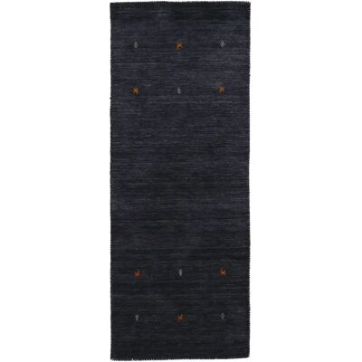 CARPETFINE Gabbeh Uni Schwarzer Handgewebter Teppich - Boden & Wohn CARPETFINE Gabbeh Uni Schwarzer Handgewebter Teppich - Boden & Wohn