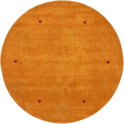 CARPETFINE Gabbeh Uni Rundteppich - Wolle, 200cm Durchmesser, Handgewebt CARPETFINE Gabbeh Uni Rundteppich - Wolle, 200cm Durchmesser, Handgewebt