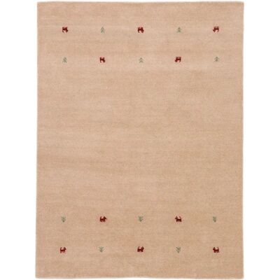 CARPETFINE Gabbeh Uni Beige Handwoven Rug - Rug CARPETFINE Gabbeh Uni Beige Handwoven Rug - Rug