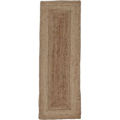 CARPETFINE Nele Juteteppich - 75x300cm - Handgewebter Naturfaser-Teppich CARPETFINE Nele Juteteppich - 75x300cm - Handgewebter Naturfaser-Teppich