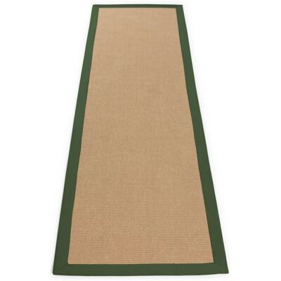 Carpetfine Sisal Grün Teppich - Handgewebt, 80x400cm, 5mm - Teppich Carpetfine Sisal Grün Teppich - Handgewebt, 80x400cm, 5mm - Teppich