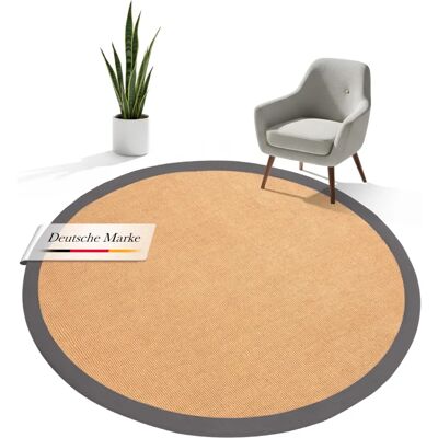 CARPETFINE Sisal Rundteppich 160cm Natürlicher Look CARPETFINE Sisal Rundteppich 160cm Natürlicher Look