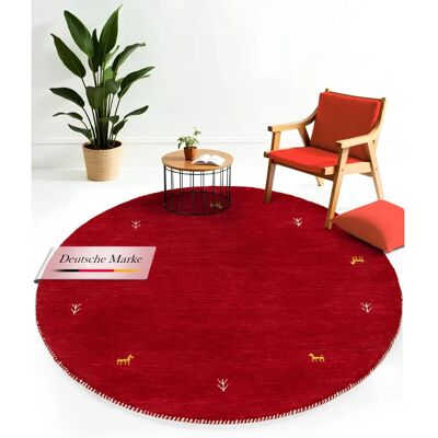 CARPETFINE Gabbeh Uni Rundteppich - Teppich CARPETFINE Gabbeh Uni Rundteppich - Teppich