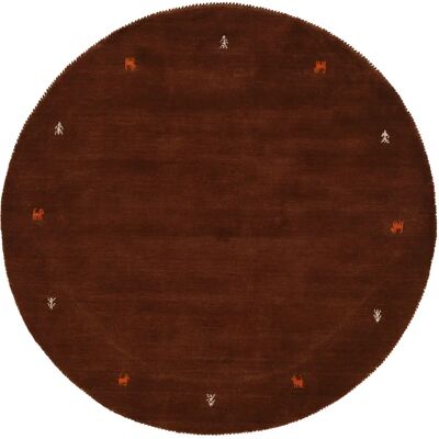Carpetfine Gabbeh Uni Wollrunde Teppich - Teppich Carpetfine Gabbeh Uni Wollrunde Teppich - Teppich