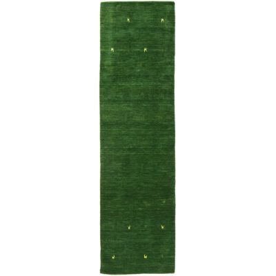 CARPETFINE Gabbeh Uni Green Handwoven Nomad Rug - Carpet CARPETFINE Gabbeh Uni Green Handwoven Nomad Rug - Carpet