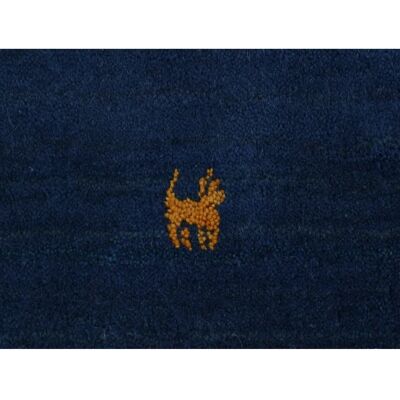 CARPETFINE Gabbeh Uni Blauer Handgewebter Teppich - Teppich CARPETFINE Gabbeh Uni Blauer Handgewebter Teppich - Teppich