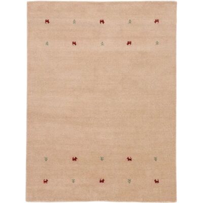 CARPETFINE Gabbeh Uni Beiger Handgewebter Teppich - Teppich CARPETFINE Gabbeh Uni Beiger Handgewebter Teppich - Teppich