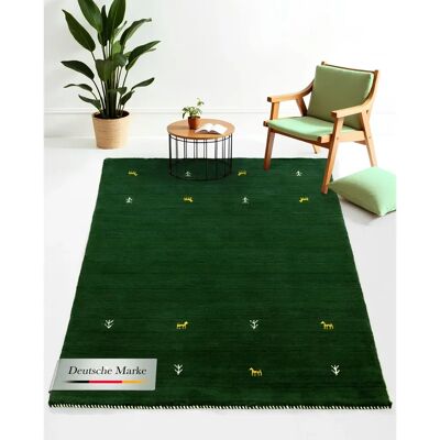 CARPETFINE - Gabbeh Uni - Grün - 60x90 cm - Rug CARPETFINE - Gabbeh Uni - Grün - 60x90 cm - Rug
