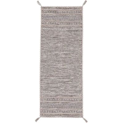 CARPETFINE Kelim Azizi Beige Rug - Handwoven, Reversible, 75x240cm CARPETFINE Kelim Azizi Beige Rug - Handwoven, Reversible, 75x240cm
