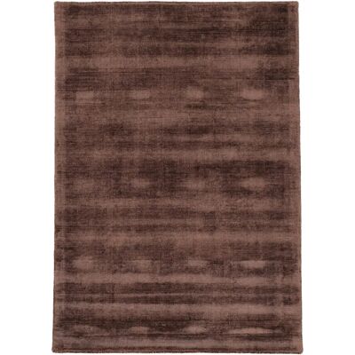 CARPETFINE Ava Viskoseteppich - dunkelbraun - 80x150cm - Teppich CARPETFINE Ava Viskoseteppich - dunkelbraun - 80x150cm - Teppich
