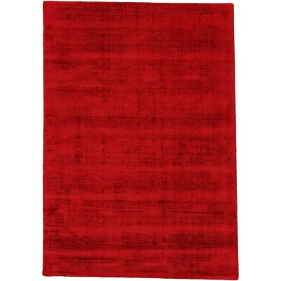 CARPETFINE Ava Viskoseteppich - 60x110cm, rot, 13mm, handgewebt, langlebiger Teppich CARPETFINE Ava Viskoseteppich - 60x110cm, rot, 13mm, handgewebt, langlebiger Teppich