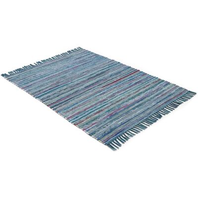 CARPETFINE Kelim Chindi Handgewebter Moderner Recycelter Wendeteppich - Teppich CARPETFINE Kelim Chindi Handgewebter Moderner Recycelter Wendeteppich - Teppich