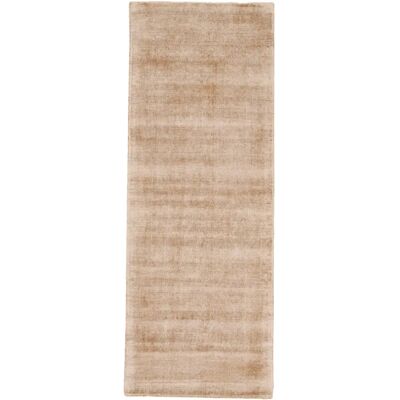 CARPETFINE Ava Viskoseteppich - Beige, 75x240 cm, Handgewebt - Teppich CARPETFINE Ava Viskoseteppich - Beige, 75x240 cm, Handgewebt - Teppich