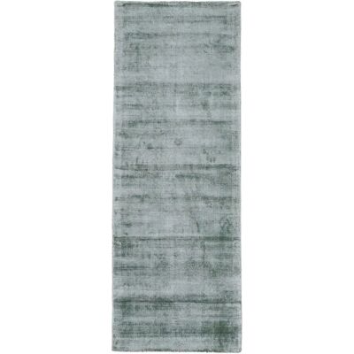 CARPETFINE Ava Viskoseteppich - Green 75x240cm, Silk Look, Light Shine - Carpet CARPETFINE Ava Viskoseteppich - Green 75x240cm, Silk Look, Light Shine - Carpet
