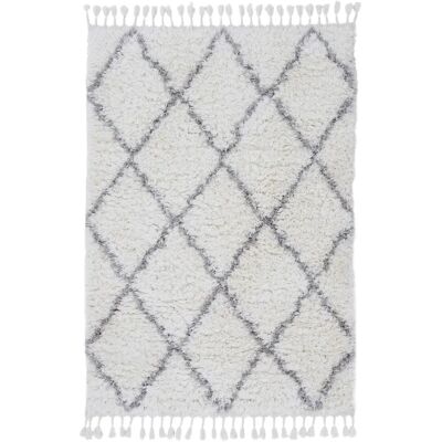 CARPETFINE Eddy Weiß Hochflor-Teppich - Teppich CARPETFINE Eddy Weiß Hochflor-Teppich - Teppich