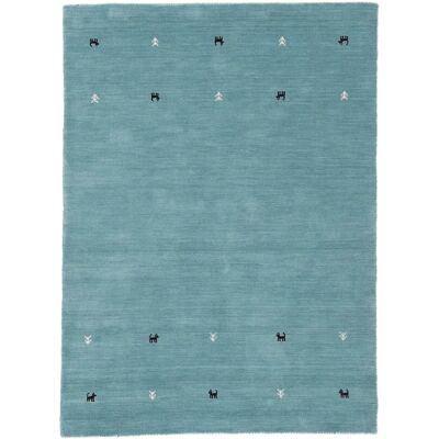 CARPETFINE Gabbeh Uni Handgewebter Türkis Teppich - Teppich CARPETFINE Gabbeh Uni Handgewebter Türkis Teppich - Teppich