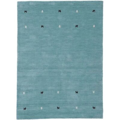 Carpetfine Gabbeh Uni Türkis Handgewebter Teppich - Teppich Carpetfine Gabbeh Uni Türkis Handgewebter Teppich - Teppich