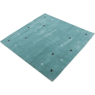 CARPETFINE Gabbeh-Uni Türkis Wolle Handgewebter Teppich - Teppich CARPETFINE Gabbeh-Uni Türkis Wolle Handgewebter Teppich - Teppich