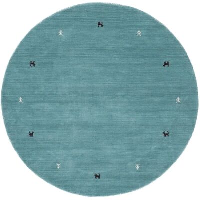 CARPETFINE Gabbeh Uni Rund Wollteppich - Teppich CARPETFINE Gabbeh Uni Rund Wollteppich - Teppich