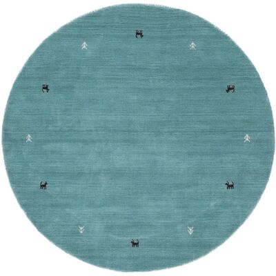 CARPETFINE Gabbeh Uni Teppich - 200cm Ø, 15mm Wolle CARPETFINE Gabbeh Uni Teppich - 200cm Ø, 15mm Wolle