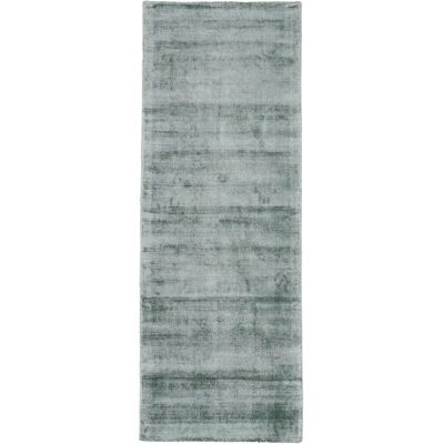 CARPETFINE Ava Viskoseteppich - 80x600cm, grün, 13mm, handgewebt - Teppich CARPETFINE Ava Viskoseteppich - 80x600cm, grün, 13mm, handgewebt - Teppich