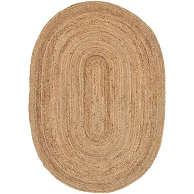 Carpetfine Nele Juteteppich - Beige Natur, Wendeteppich, 200x290cm - Teppich Carpetfine Nele Juteteppich - Beige Natur, Wendeteppich, 200x290cm - Teppich