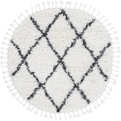 CARPETFINE Eddy Schwarzer runder 200cm - Teppich CARPETFINE Eddy Schwarzer runder 200cm - Teppich