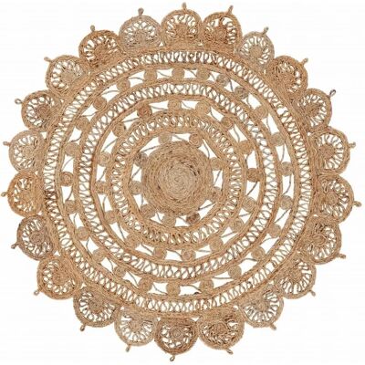 Carpetfine Cate Juteteppich Rund - Teppich Carpetfine Cate Juteteppich Rund - Teppich