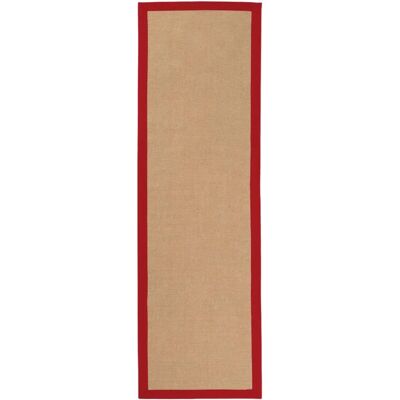 CARPETFINE Sisal Teppich rot 60x180 cm - Rug CARPETFINE Sisal Teppich rot 60x180 cm - Rug