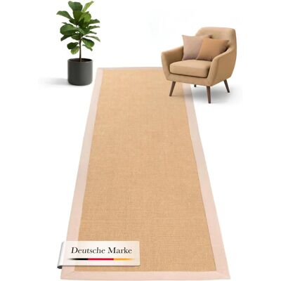Carpetfine Sisal Beigeteppich - Natürlicher Look, Handgewebt, 80x500cm - Teppich Carpetfine Sisal Beigeteppich - Natürlicher Look, Handgewebt, 80x500cm - Teppich