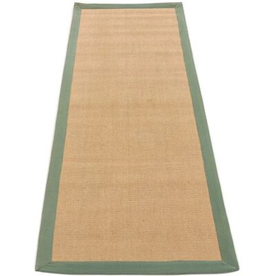 Carpetfine Sisal Green Rug - Handwoven, 80x500cm, Non-slip Carpetfine Sisal Green Rug - Handwoven, 80x500cm, Non-slip