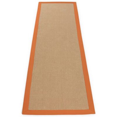 Carpetfine Sisal-Teppich - Natürlicher Look, Orange, 60x180 cm - Teppich Carpetfine Sisal-Teppich - Natürlicher Look, Orange, 60x180 cm - Teppich