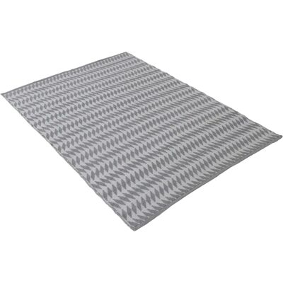 CARPETFINE Frida 203 Grauer Recycling-Teppich für drinnen & draußen - Teppich CARPETFINE Frida 203 Grauer Recycling-Teppich für drinnen & draußen - Teppich