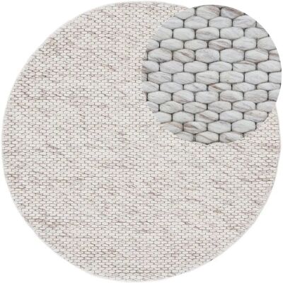 Carpetfine Sina runder Wollteppich - Wohnzimmer Carpetfine Sina runder Wollteppich - Wohnzimmer