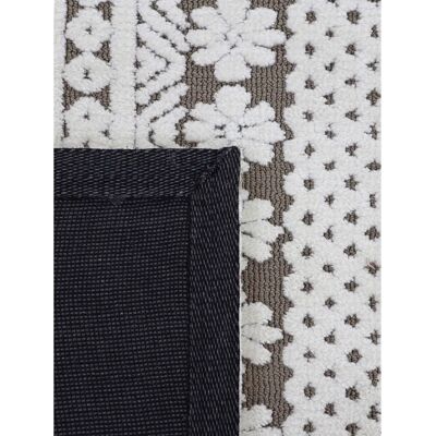 CARPETFINE Holly 1 Beigefarbener Blumenmuster Teppich - Teppich CARPETFINE Holly 1 Beigefarbener Blumenmuster Teppich - Teppich