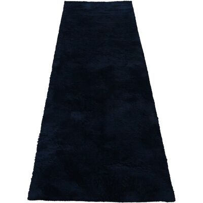 Carpetfine Silky blauer Teppich - Shaggy, Langflor, Handarbeit - Teppich Carpetfine Silky blauer Teppich - Shaggy, Langflor, Handarbeit - Teppich
