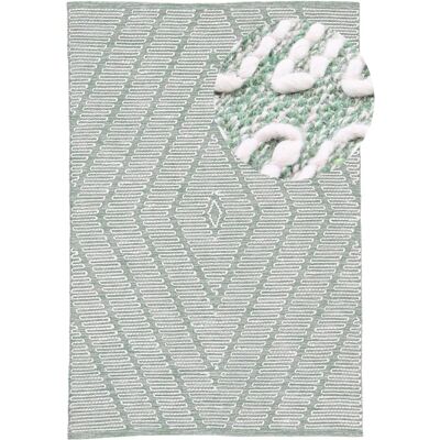 Carpetfine - Kelim Durry - grün - 60x90 cm - Rug Carpetfine - Kelim Durry - grün - 60x90 cm - Rug