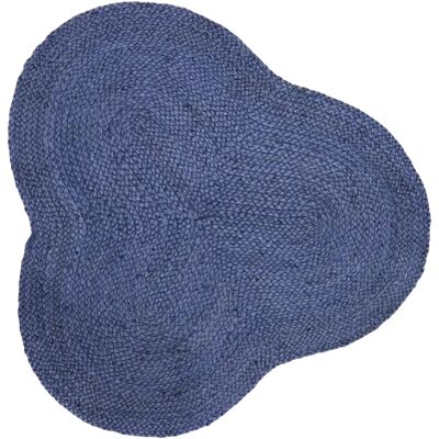 Carpetfine - ALIA Juteteppich - Blau - 90x90 cm - Rug Carpetfine - ALIA Juteteppich - Blau - 90x90 cm - Rug