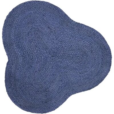 Carpetfine - ALIA Juteteppich - Blau - 90x90 cm - Rug Carpetfine - ALIA Juteteppich - Blau - 90x90 cm - Rug