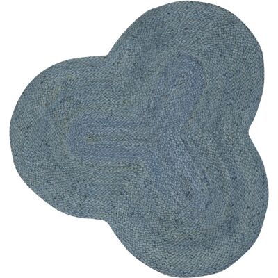 Carpetfine - Alia - Hellblau - 90x90 cm - Jute - Teppich Carpetfine - Alia - Hellblau - 90x90 cm - Jute - Teppich