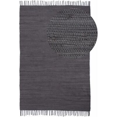 Teppich CARPETFINE Kelim Chindi uni - Handgewebt, Recycelte Baumwolle Teppich CARPETFINE Kelim Chindi uni - Handgewebt, Recycelte Baumwolle