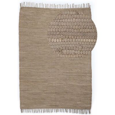 CARPETFINE Kelim Chindi uni Baumwollteppich - Rechteckig, 160x230 cm, 5 mm - Teppich CARPETFINE Kelim Chindi uni Baumwollteppich - Rechteckig, 160x230 cm, 5 mm - Teppich