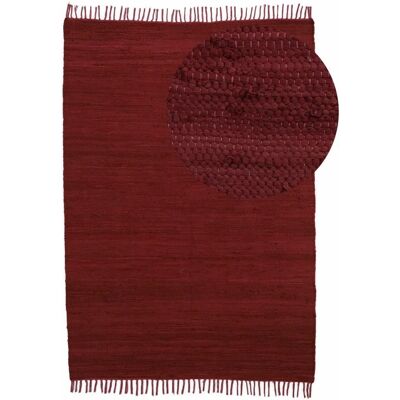 CARPETFINE Kelim Chindi uni Baumwollteppich - Rechteckig CARPETFINE Kelim Chindi uni Baumwollteppich - Rechteckig