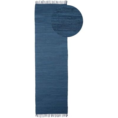 CARPETFINE Kelim Chindi uni 80x400cm - Teppich CARPETFINE Kelim Chindi uni 80x400cm - Teppich