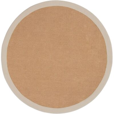 Carpetfine Sisal runder Teppich - Natürlicher Look, Handgewebt, Rutschhemmend Carpetfine Sisal runder Teppich - Natürlicher Look, Handgewebt, Rutschhemmend