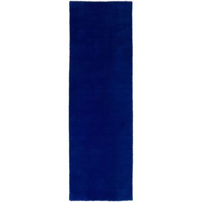 CARPETFINE Gabbeh Lola Uni Blue 75x240cm Handmade Rug - Carpet CARPETFINE Gabbeh Lola Uni Blue 75x240cm Handmade Rug - Carpet