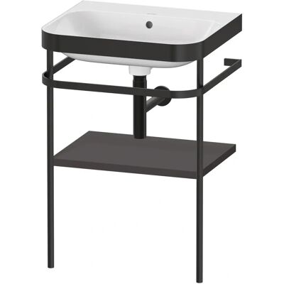 Duravit Happy D.2 Plus Nahtlose Waschbecken-Kombination - Graphit Supermatt Duravit Happy D.2 Plus Nahtlose Waschbecken-Kombination - Graphit Supermatt