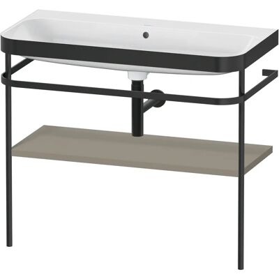 Duravit Happy D.2 Plus Möbelwaschtisch-Kombination HP4738N9292 - 97,5 x 49 cm, ohne Hahnloch, satiniert steingrau Duravit Happy D.2 Plus Möbelwaschtisch-Kombination HP4738N9292 - 97,5 x 49 cm, ohne Hahnloch, satiniert steingrau
