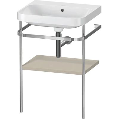 Lavabo en Forma de C Duravit Happy D.2 Plus Taupe - Conjunto Lavabo en Forma de C Duravit Happy D.2 Plus Taupe - Conjunto