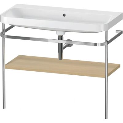 Duravit Happy D.2 Plus Mediterrane Eiche C-Form Waschbecken-Set - 97,5x49cm Duravit Happy D.2 Plus Mediterrane Eiche C-Form Waschbecken-Set - 97,5x49cm